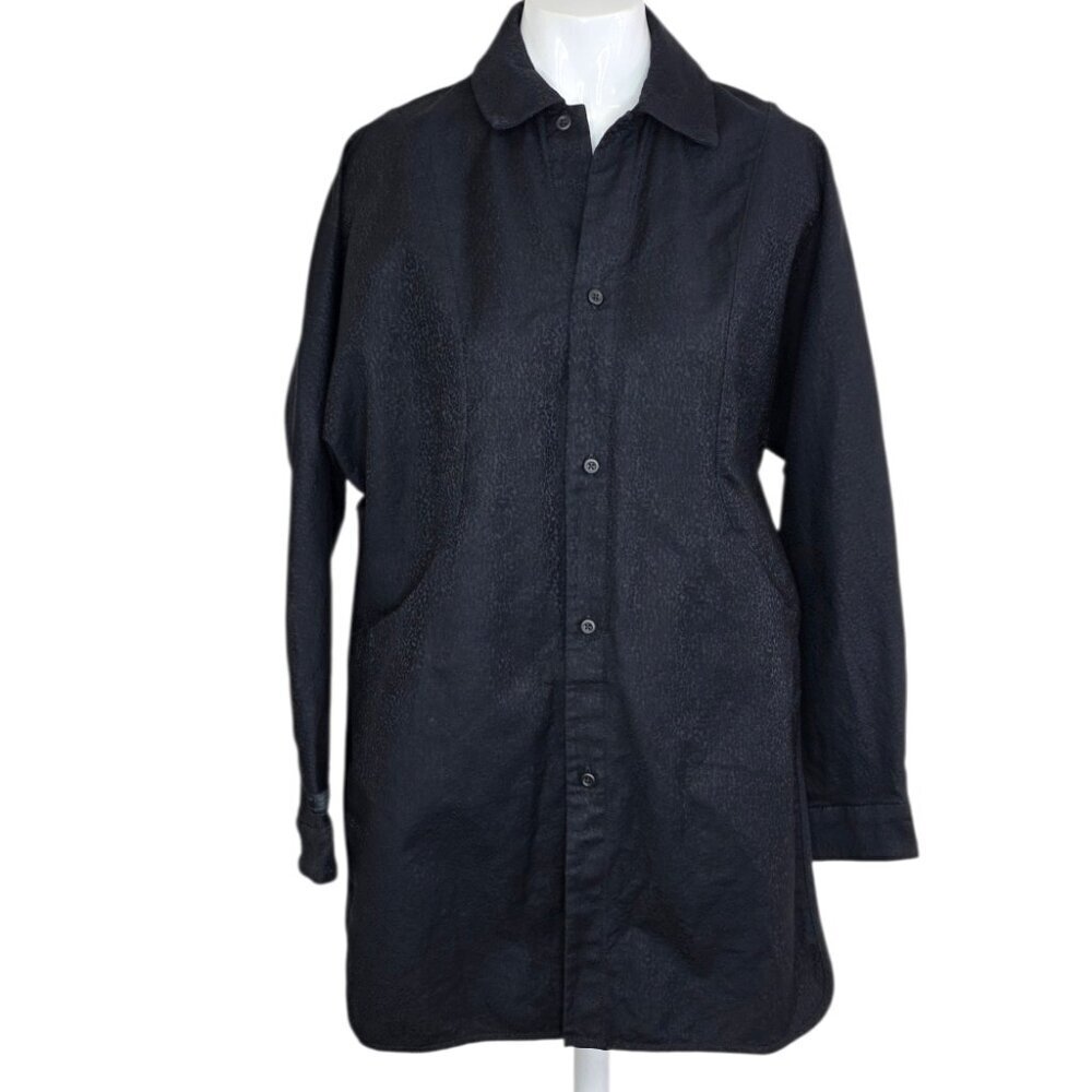Lululemon lab Jacquard Relaxed-Fit Shirt Leopardo Jacquard MED Black, Size 0